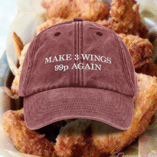 MAKE 3 WINGS 99p AGAIN Vintage Cap